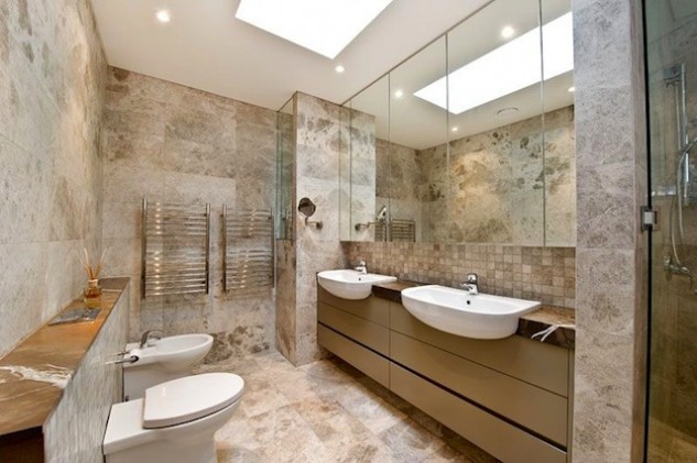 Amazing Modern Beige Bathroom Vanity Designs