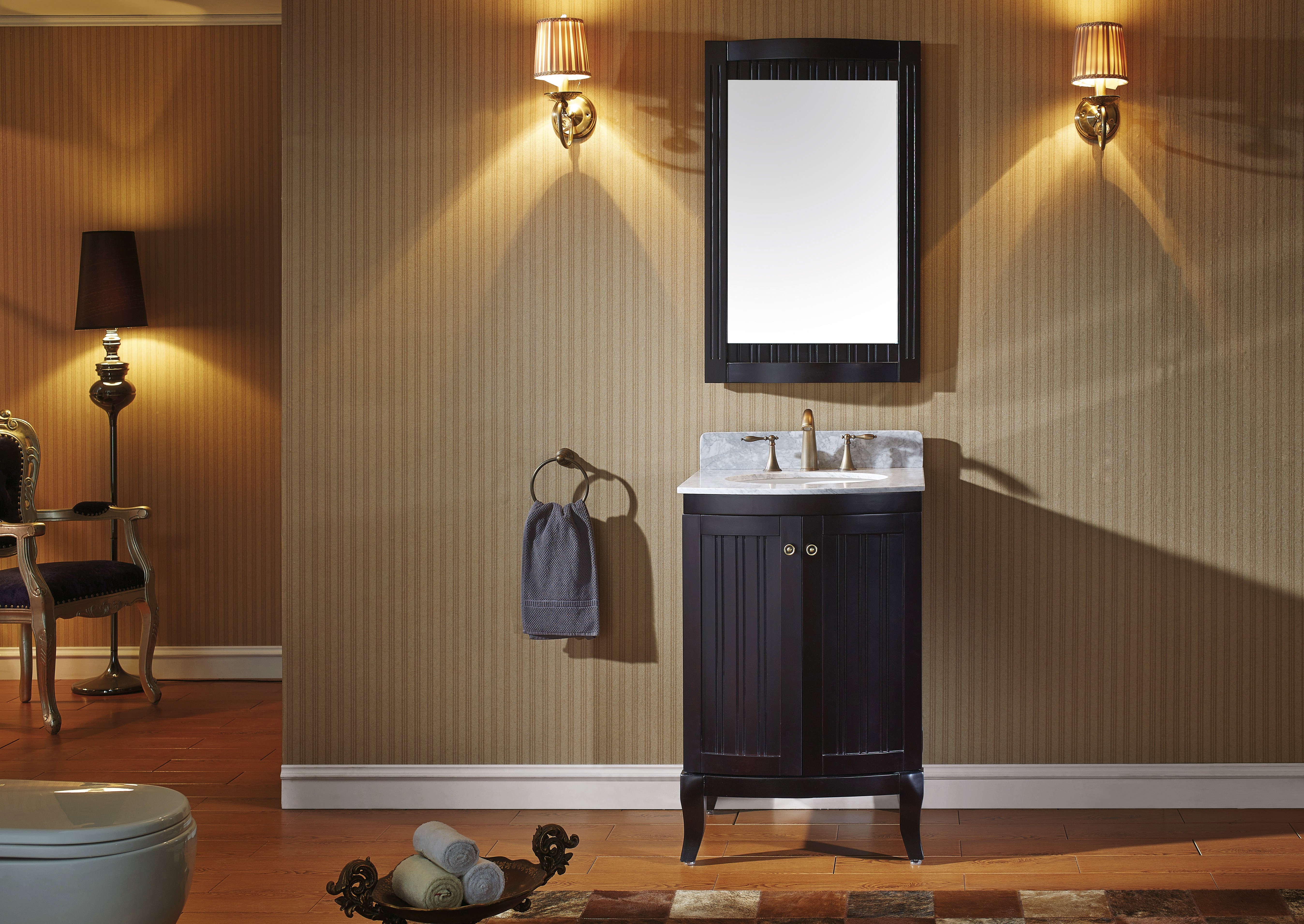 Awesome Modern Beige Bathroom Vanity Designs