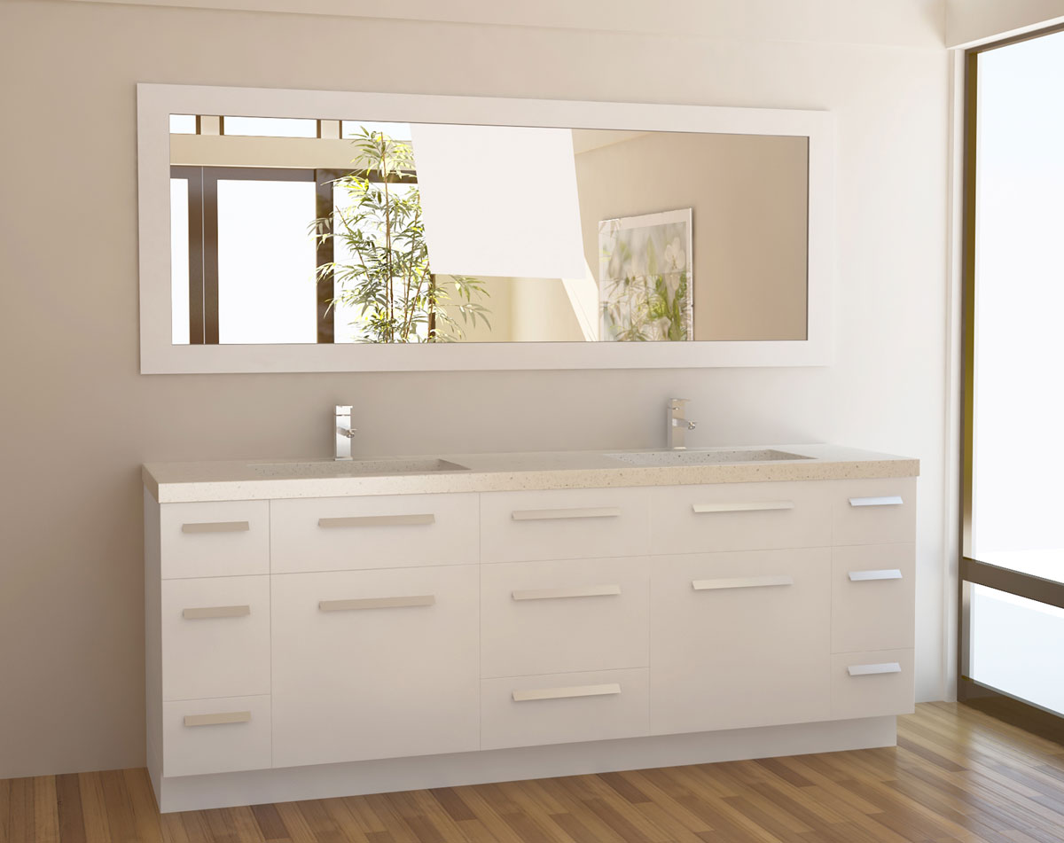 Beautiful Modern Beige Bathroom Vanity Designs