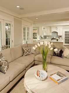 Charming Beige Living Room Designs