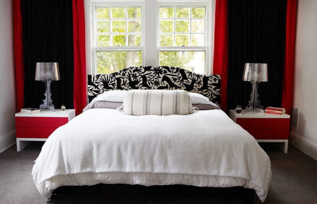 Fabulous Red And Black Bedrooms