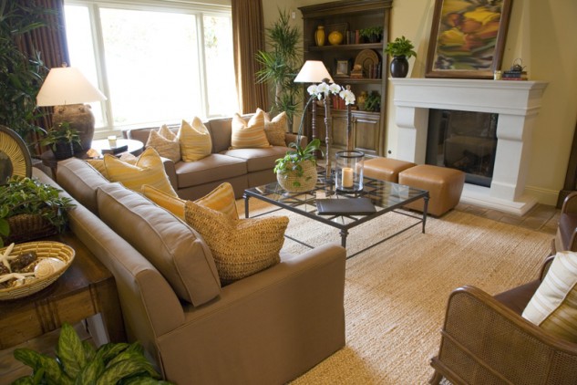 Lovely Living Room Designs With Leather Furniture