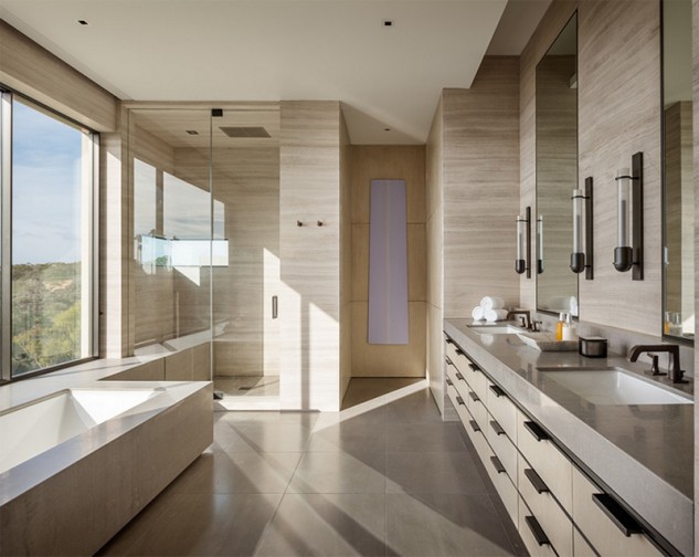 Modern Beige Bathroom Vanity Design