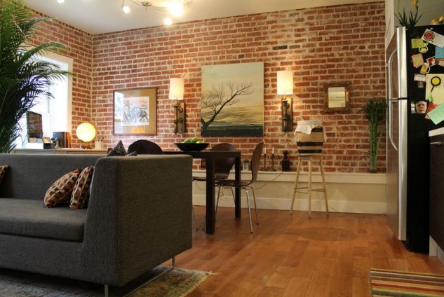 exposed-brick-walls-in-the-living-room