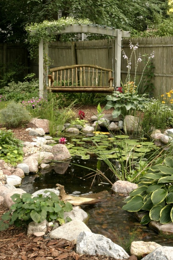 Awesome Backyard Pond Design Ideas