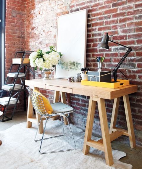Awesome Brick Wall Home Offices