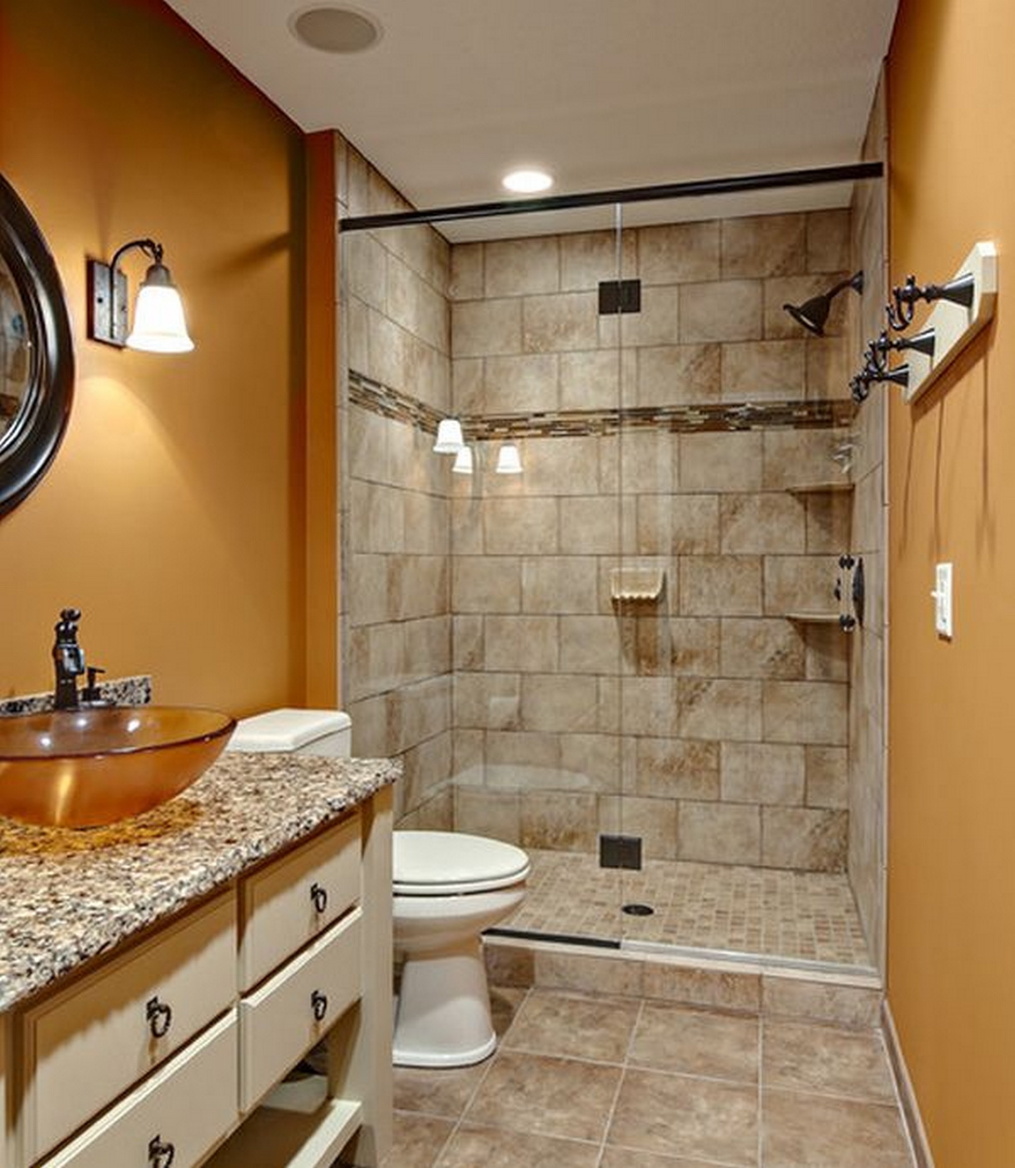 Beautiful Bathroom Design with Walk In Shower