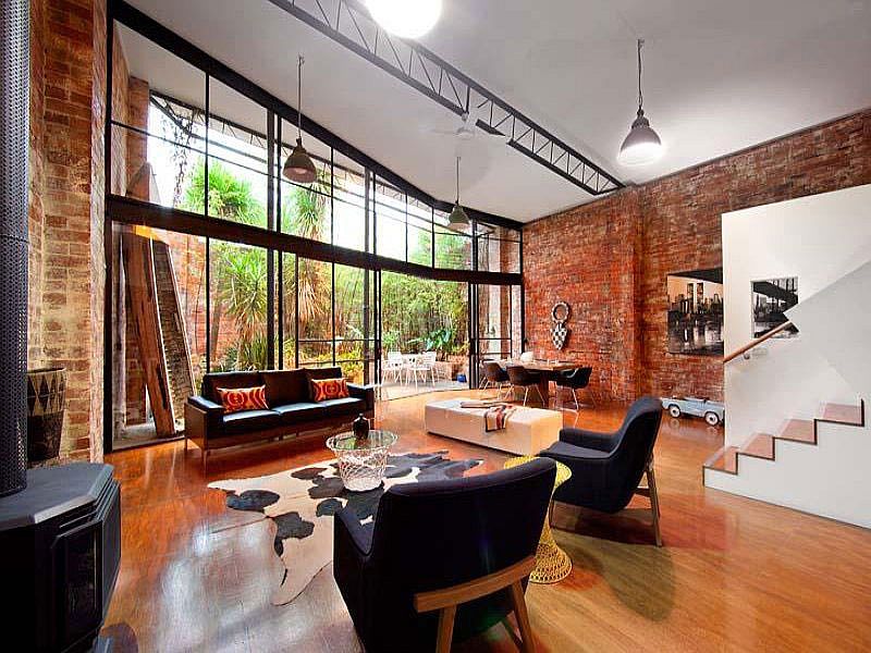 Brick Wall Home Offices Design