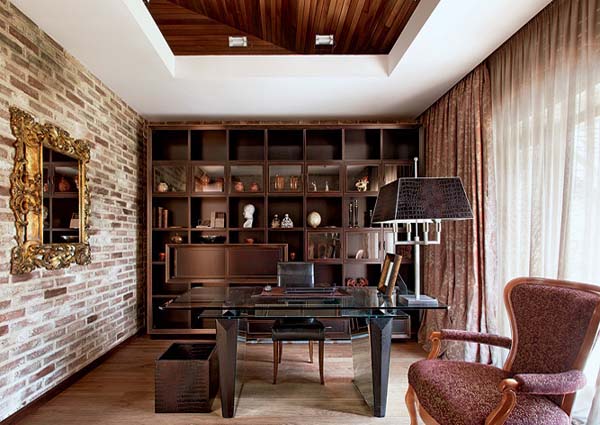 Brick Wall Home Offices Ideas