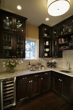 Charming Dark Cabinet Kitchen Designs