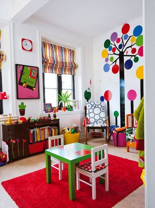Colourful kids Rooms.