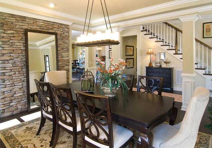 Cool Dining Rooms with Stone Walls