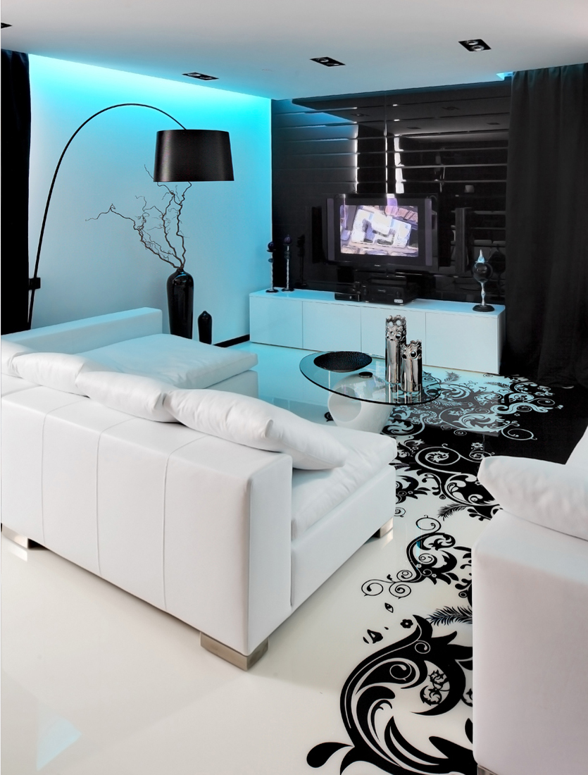 Dazzling Black And White Interior Design