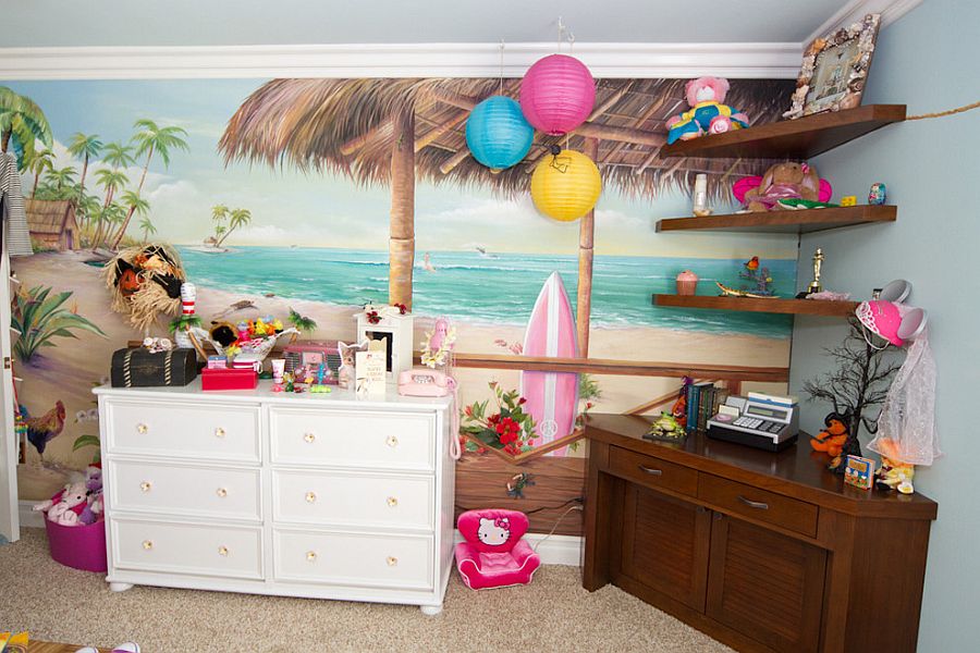 Decorating-the-tropical-kids-bedroom-with-color-and-creativity