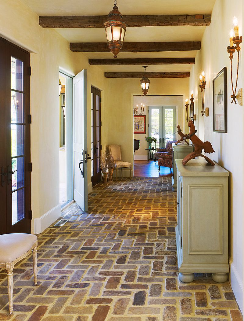 Flooring-adds-to-the-Mediterranean-vibe-of-the-entry