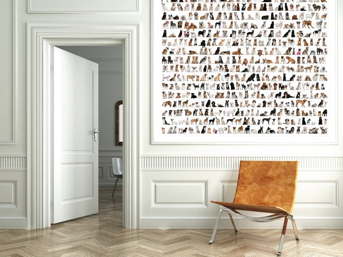 Home-Design-with-Dog-Wall-Mural-Ideas