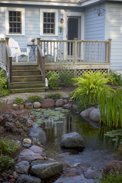 Lovely Backyard Pond Design Ideas