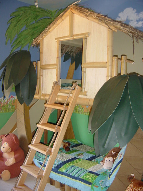 Lovely Tropical Kids Room Design