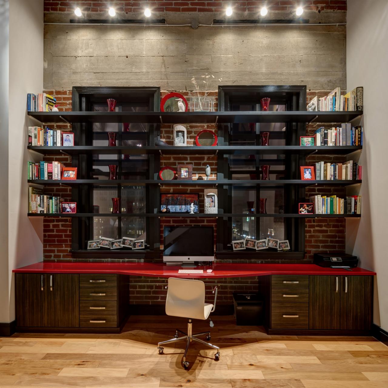 Nice Brick Wall Home Offices
