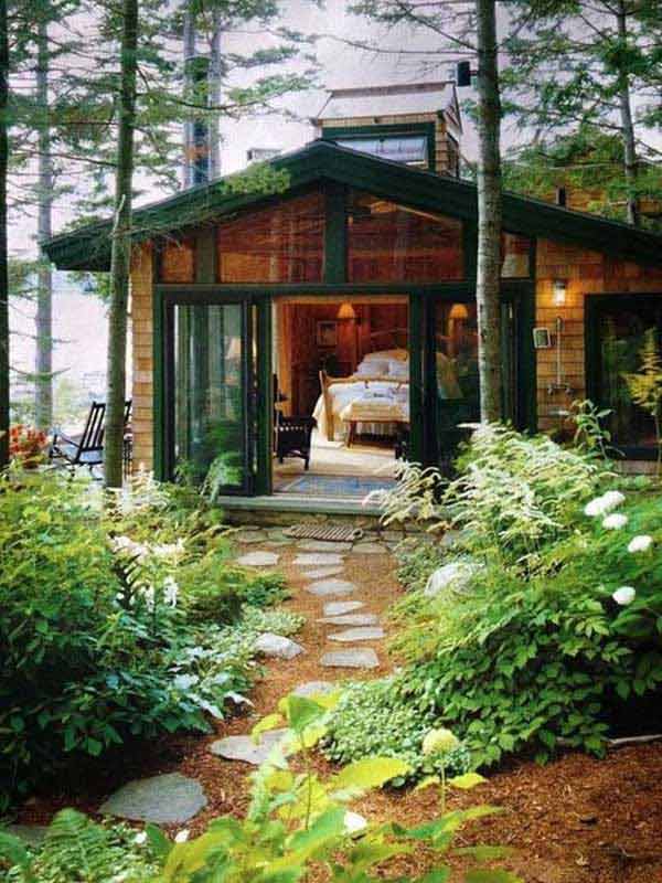 Nice Forest Wood Cabin
