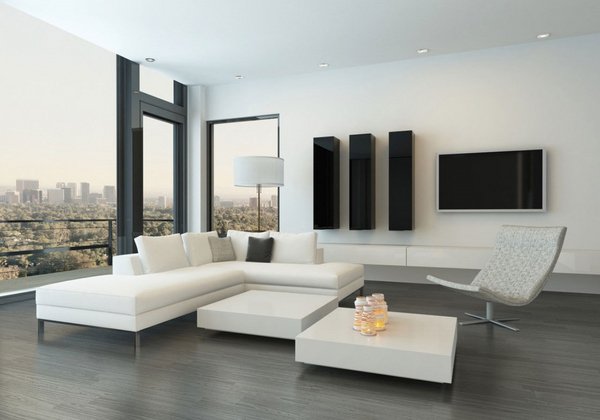 minimalist-living-room-interior-leather-sofa-twin-square-tables