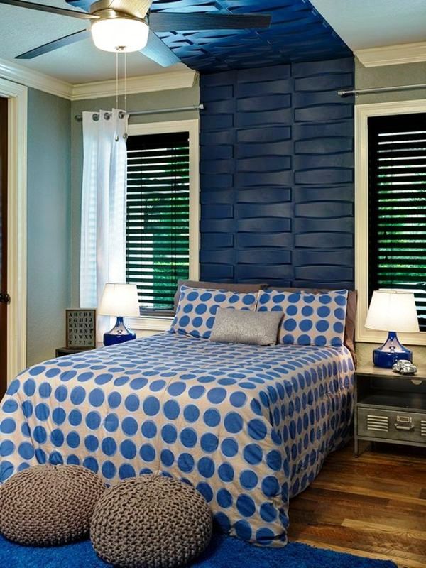 Blue Color Relaxing Bedroom Ideas