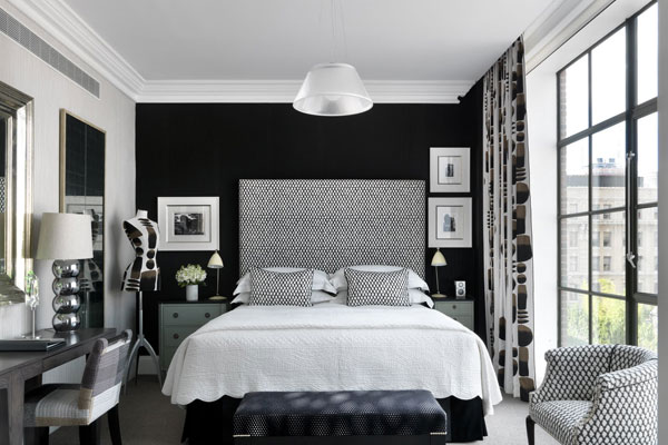 Classic Black And White Bedroom Designs