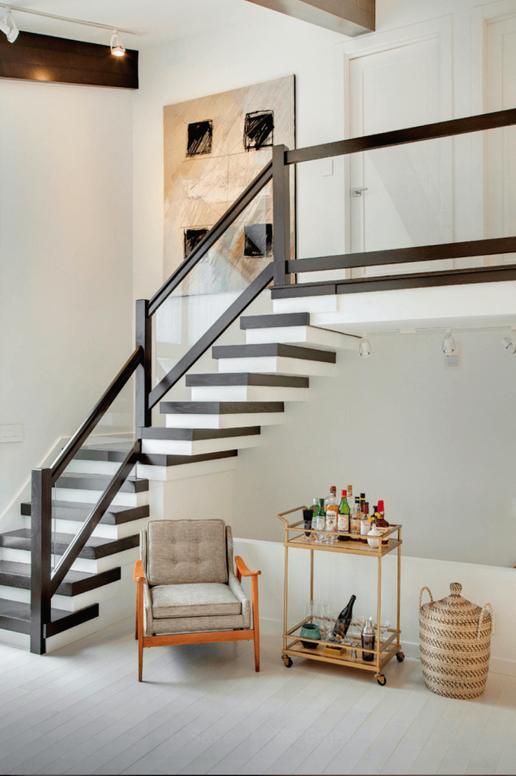 Classic Mid Century Staircase Design