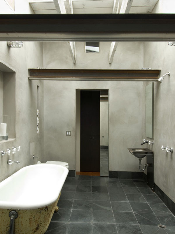 Classy Industrial Bathroom Design