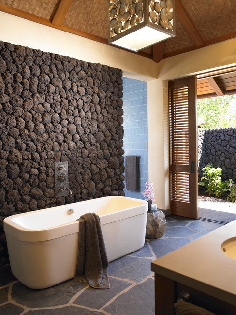 Classy Tropical Bathroom Designs