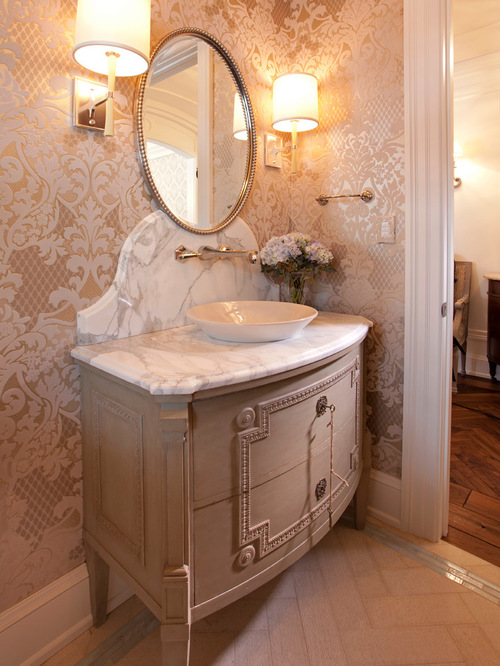 Classy Victorian Style Powder Rooms