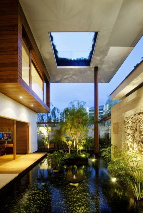 Fabulous Indoor Courtyard Design
