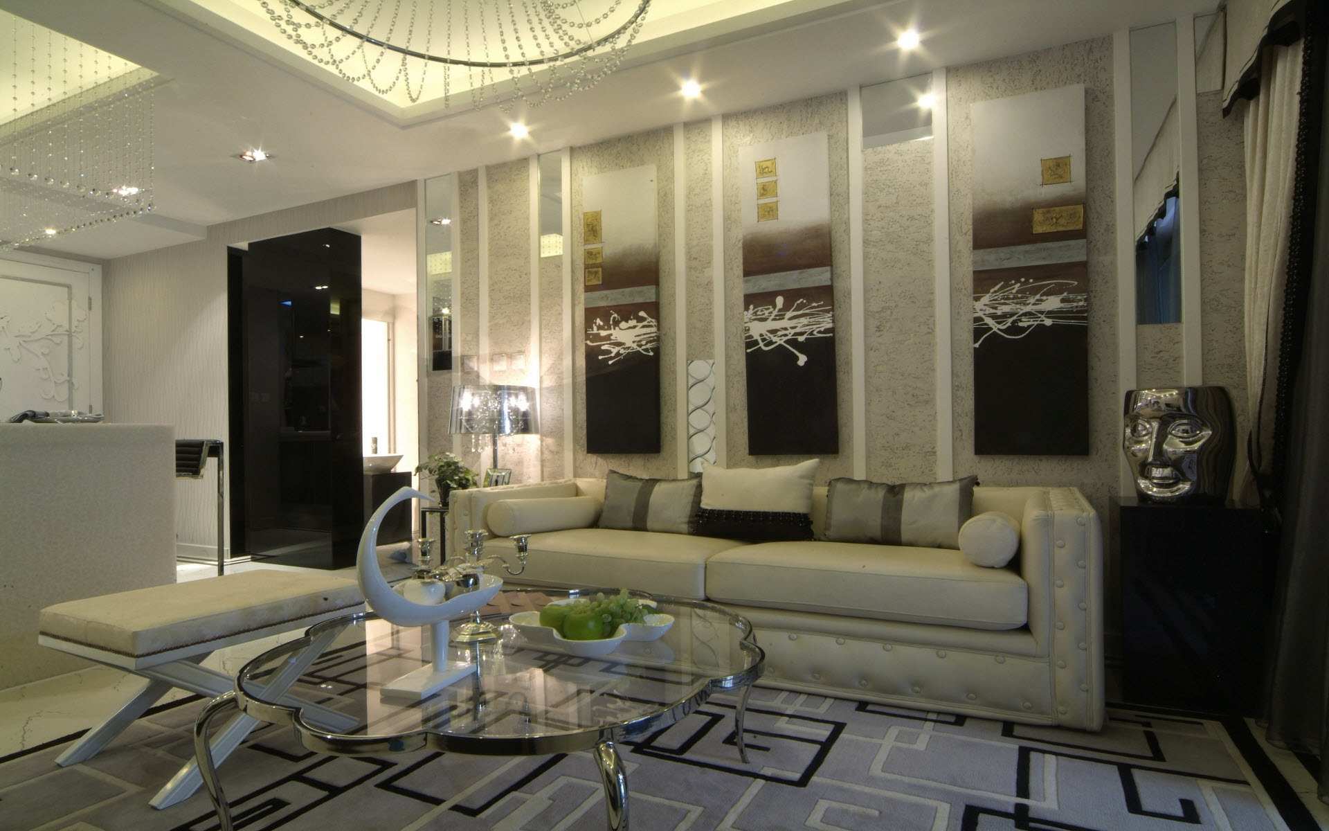 Modern-Look-Living-Room-Furniture-Design