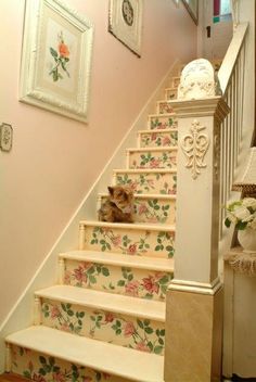 Shabby Chic Staircase Design