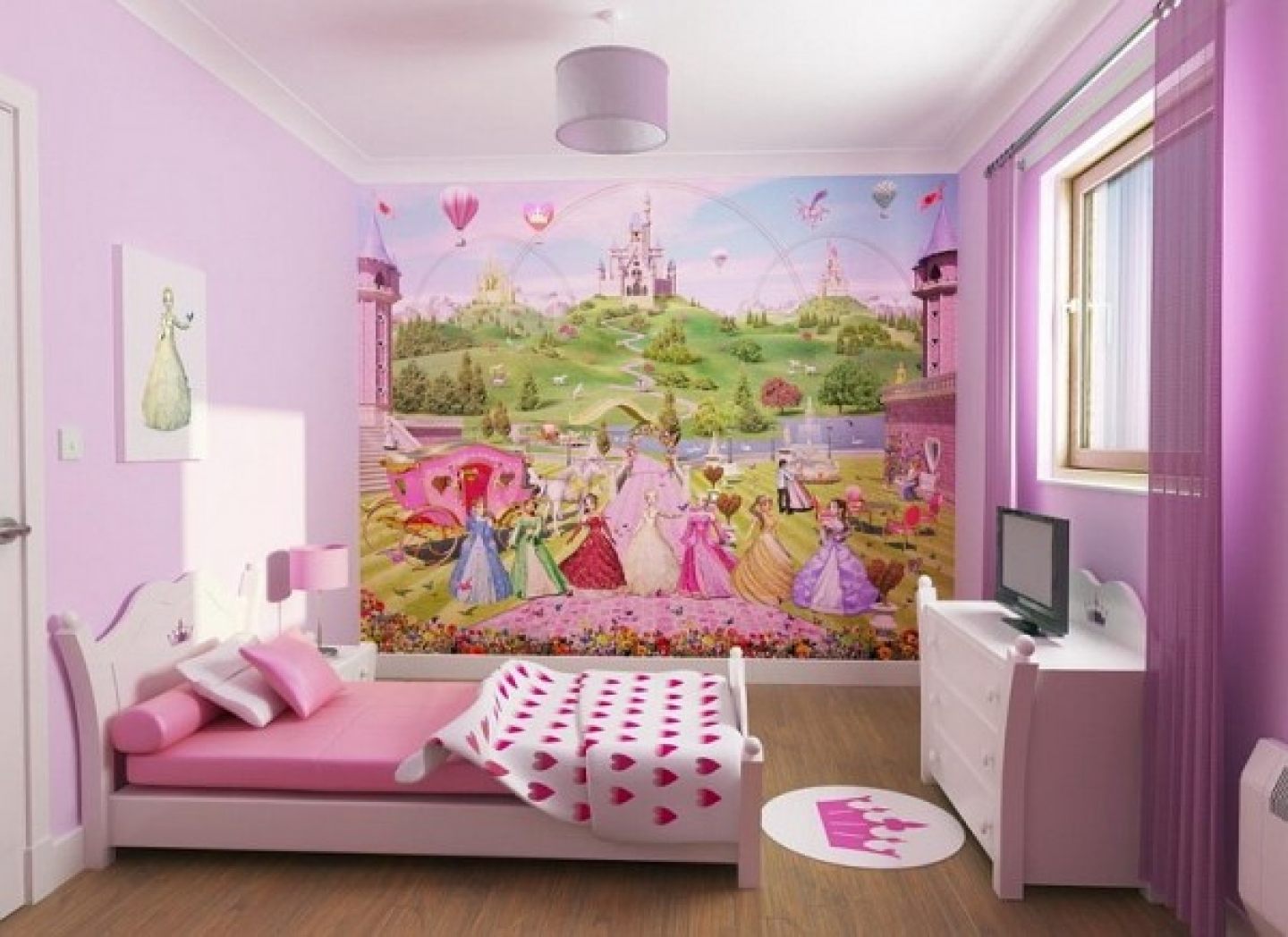 beautiful-heart-theme-teen-girls-bedroom-decorating-ideas