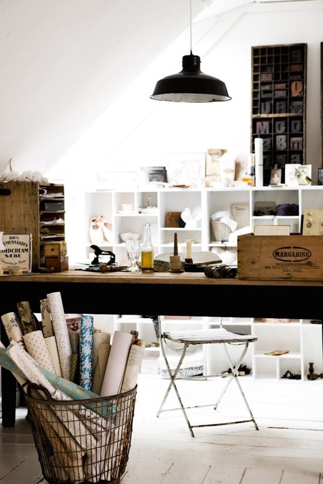 home-office-tips-messy-desk-rustic