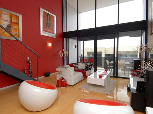 red-interior-designs