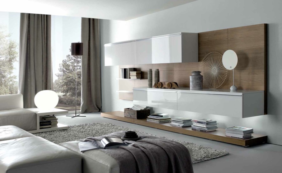 taupe-white-stylish-contemporary-living-spaces-built-ins