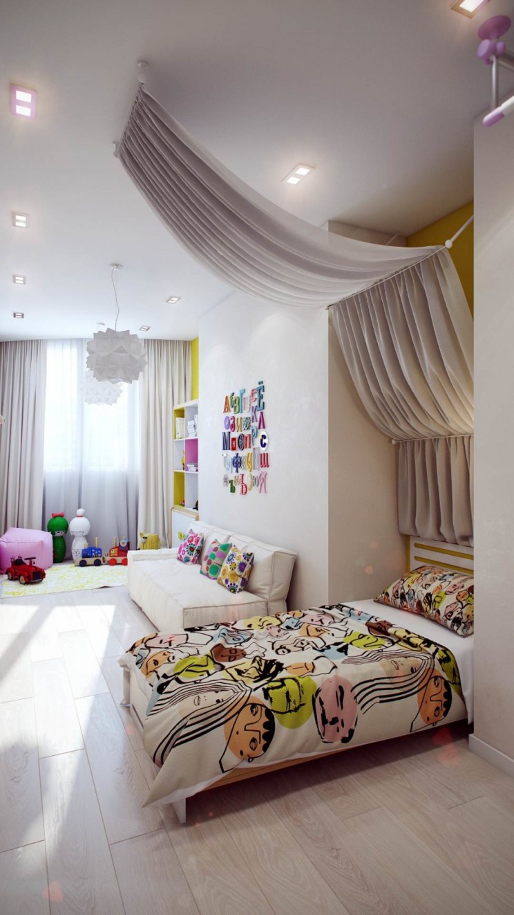 Contemporary Teenage Girls Bedroom Design