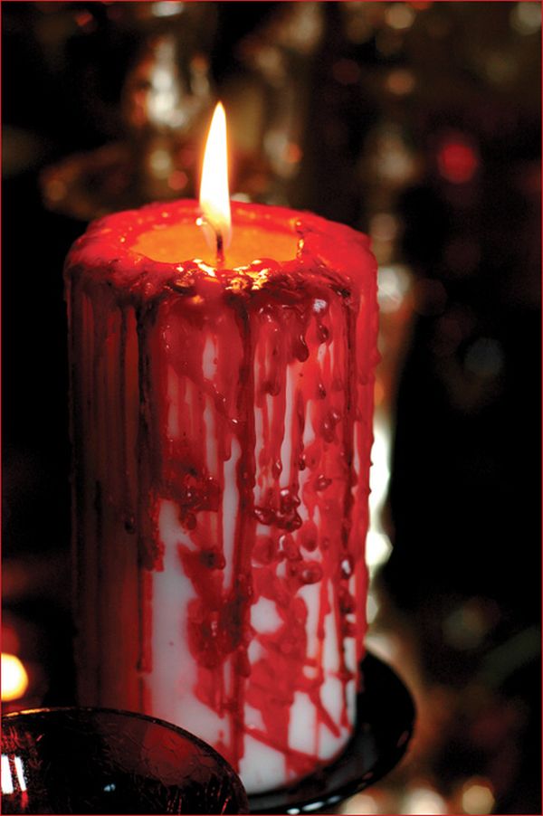 Creepy Halloween Blood Candles Decorations