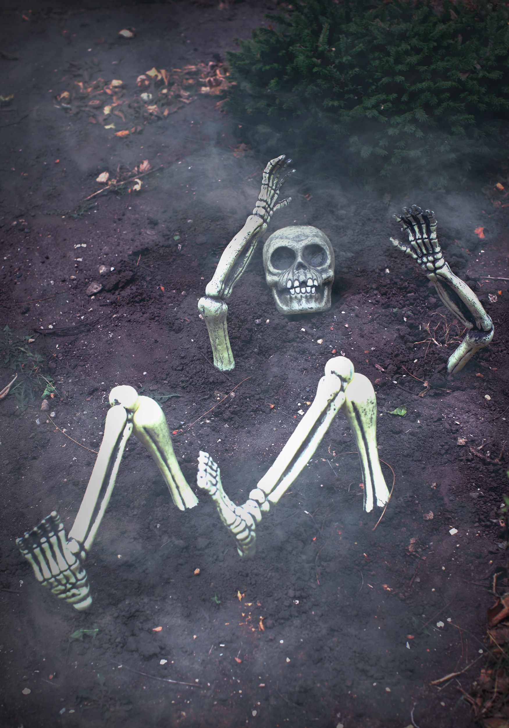 Creepy Lighted Skeleton Body Parts Halloween Decorations
