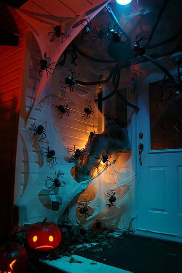 Front Porch Creepy Halloween Decorations