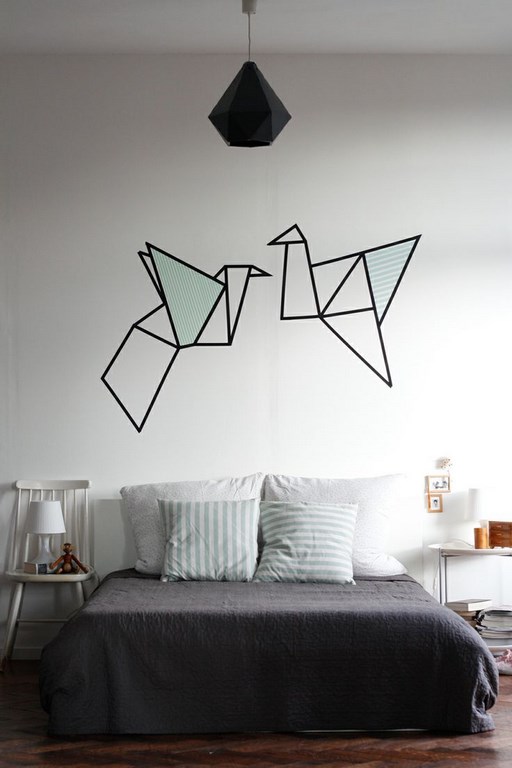 Origami-Bedroom-Wall-Mural