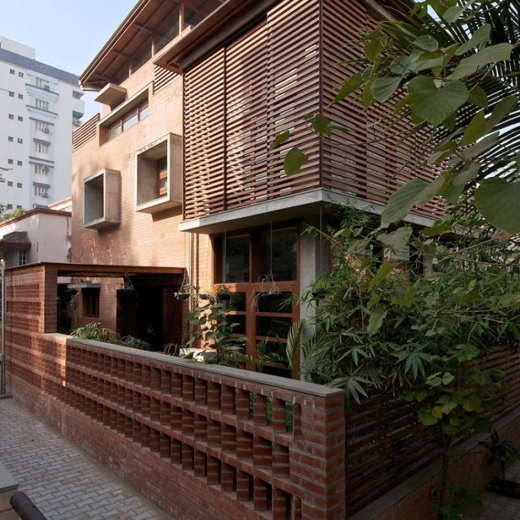 Appealing Green House Asian Exterior Design