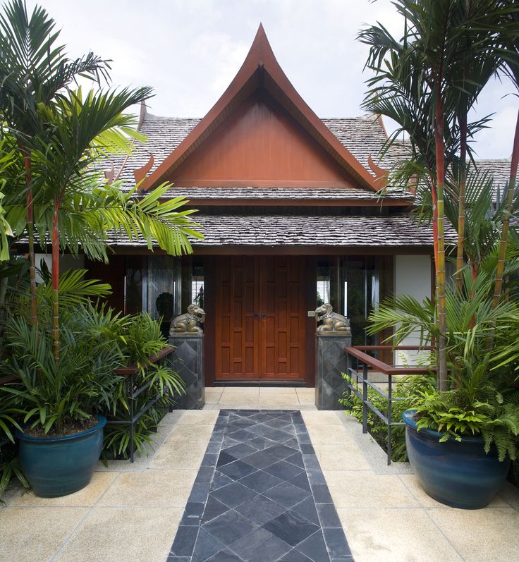 Asian inspired design home exterior