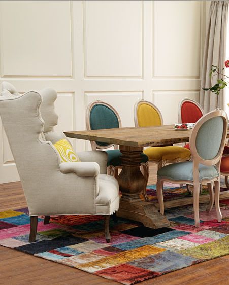 Cool Colorful Dining Room Design