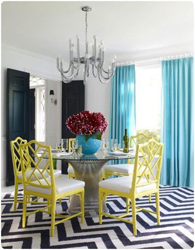 Fantastic Colorful Dining Room Design