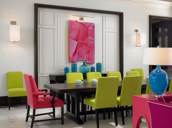Outstanding Colorful Dining Room Design