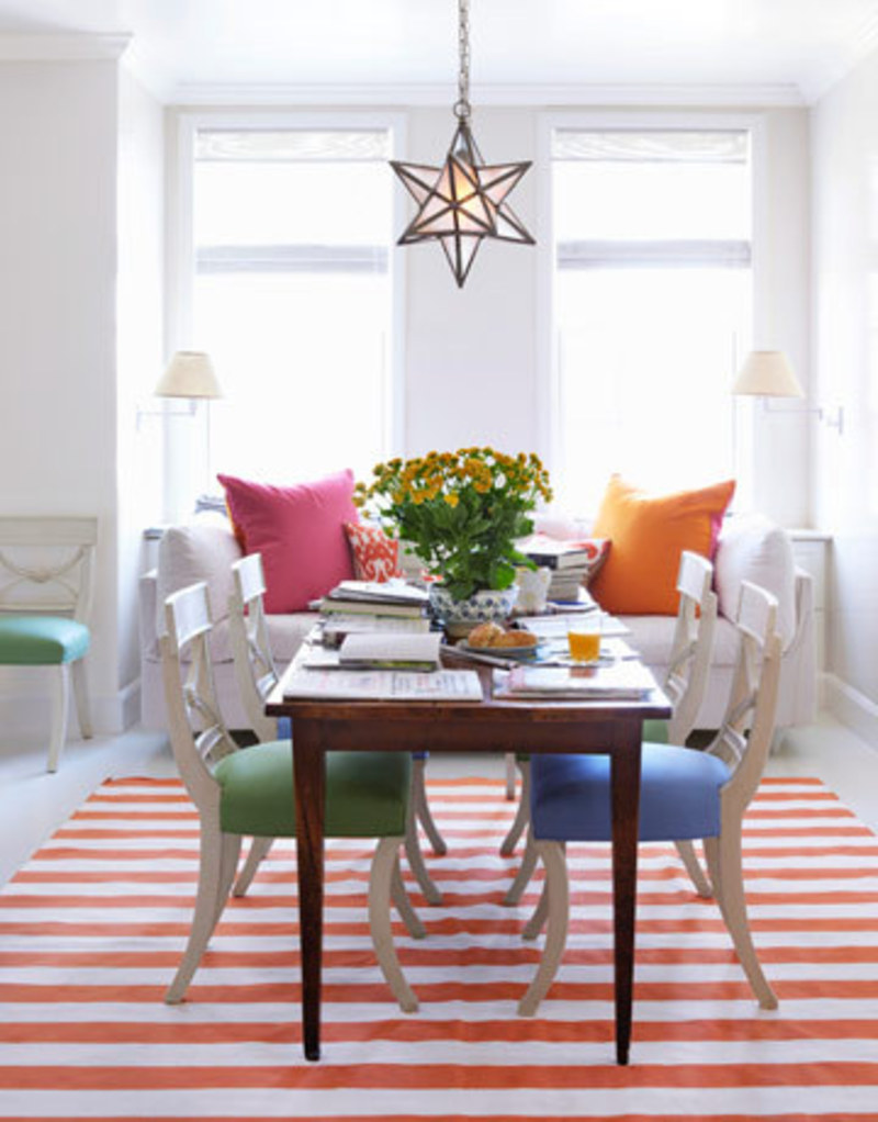 Colorful Bright Dining Room Interior Designs 0910
