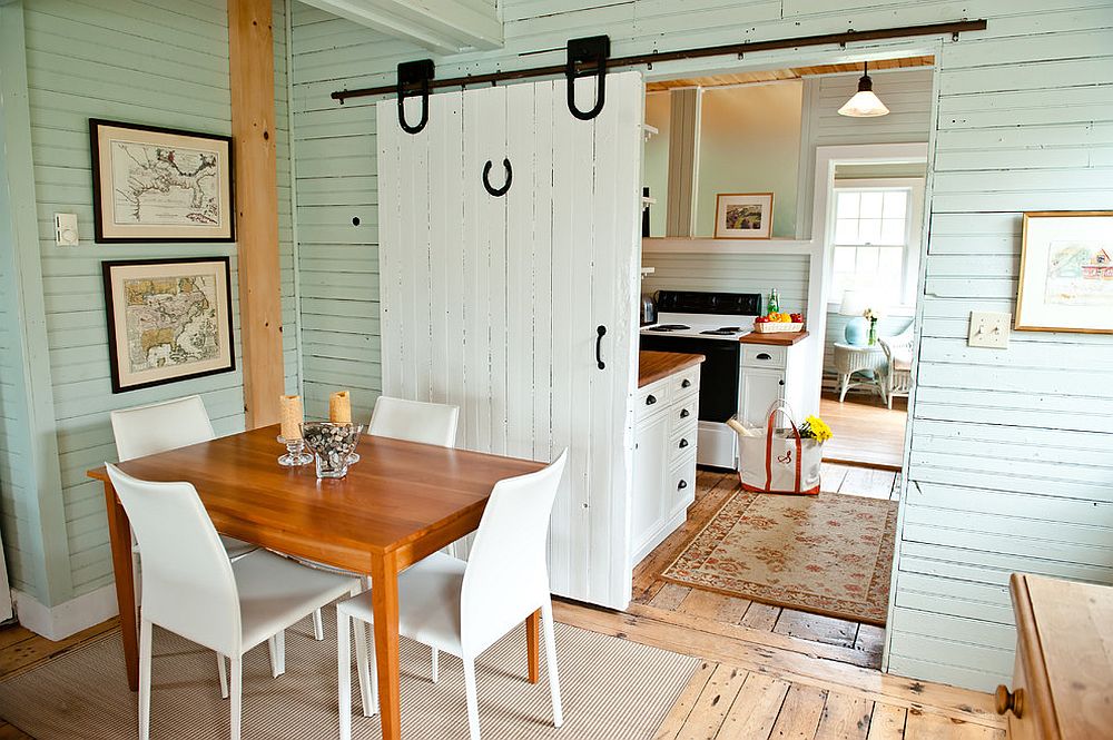 Sliding-barn-doors-are-a-space-saver-in-the-small-dining-room
